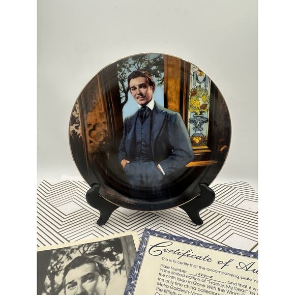 Gone With The Wind Golden Anniversary Series "Frankly, My Dear" Plate - Picture 1 of 5